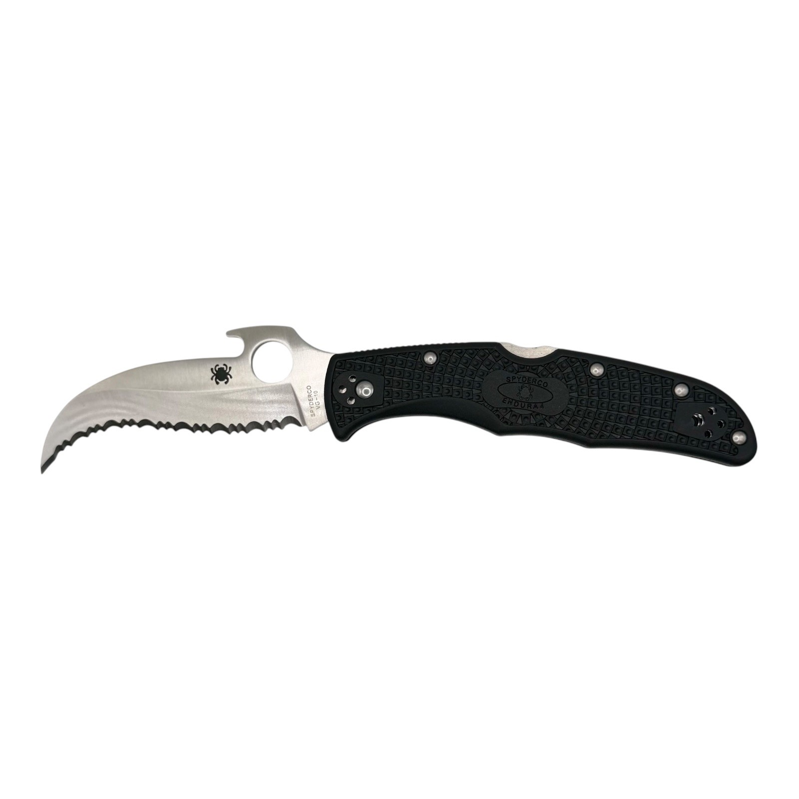 Spyderco Matriarch 2 SpyderEdge Folding Knife - Black/Silver (C12SBK2)