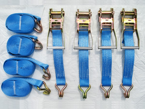 Ratchet Straps Tie Down 50MM 5T 10M X4 (Heavy Duty Lashing Cargo Claw Hook)
