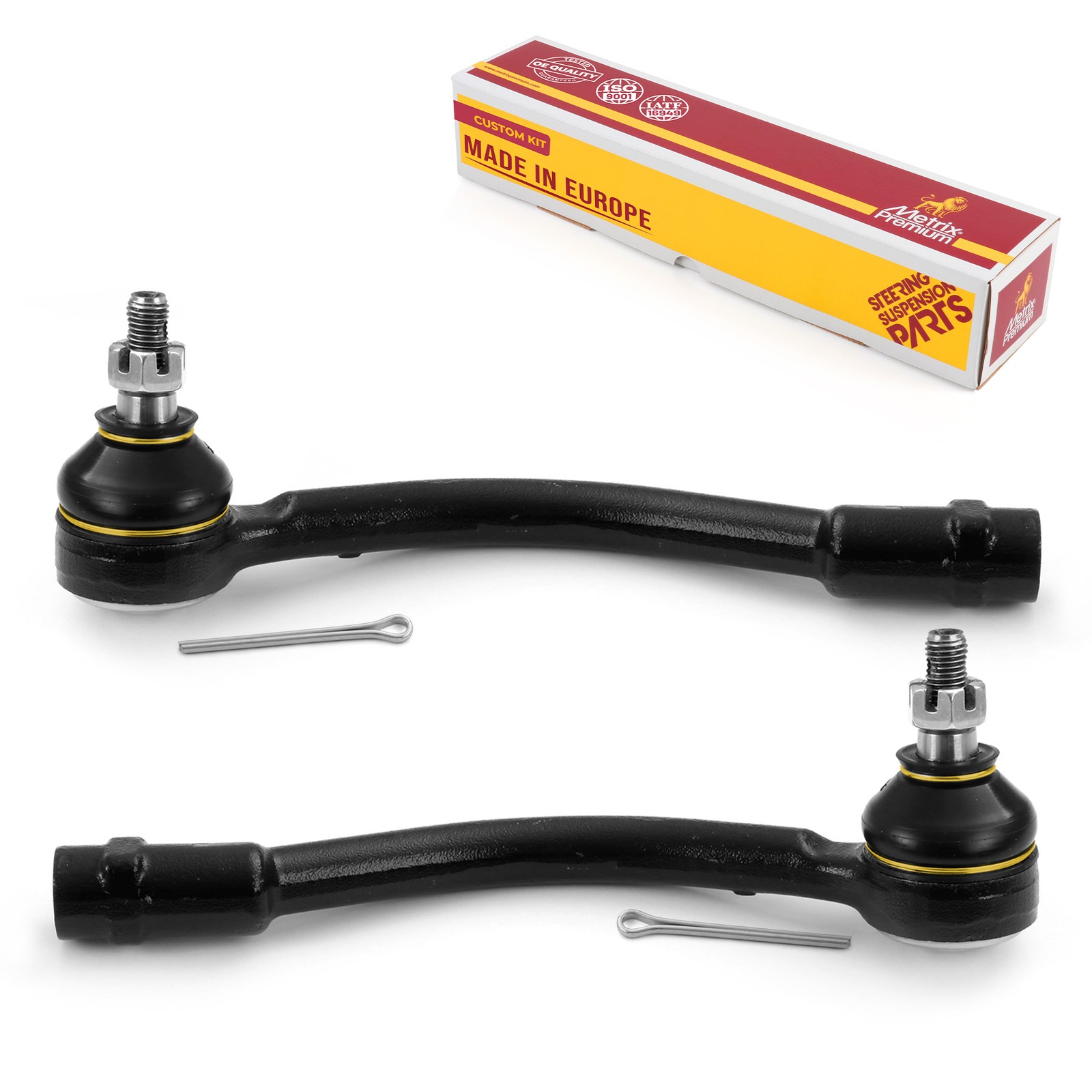 Front Left & Right Outer Tie Rod Ends Set For 2012-2017 Hyundai Accent Kia Rio