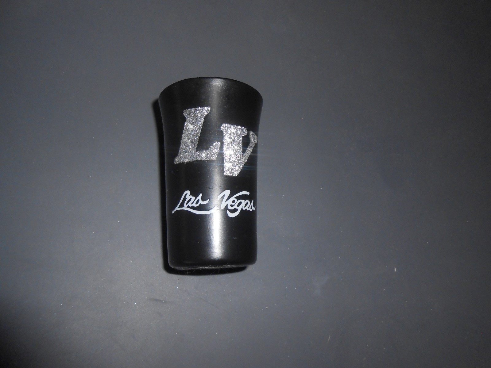 Las Vegas Black Blingy Shot Glass