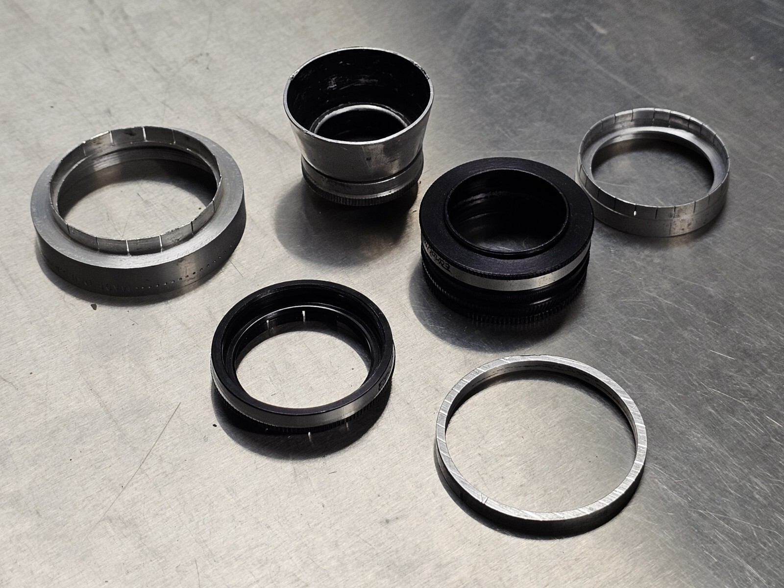 Lot Of 5 Ednalite 513 Tiffen Ring Adapters Various Size Camera Photography CS1.1