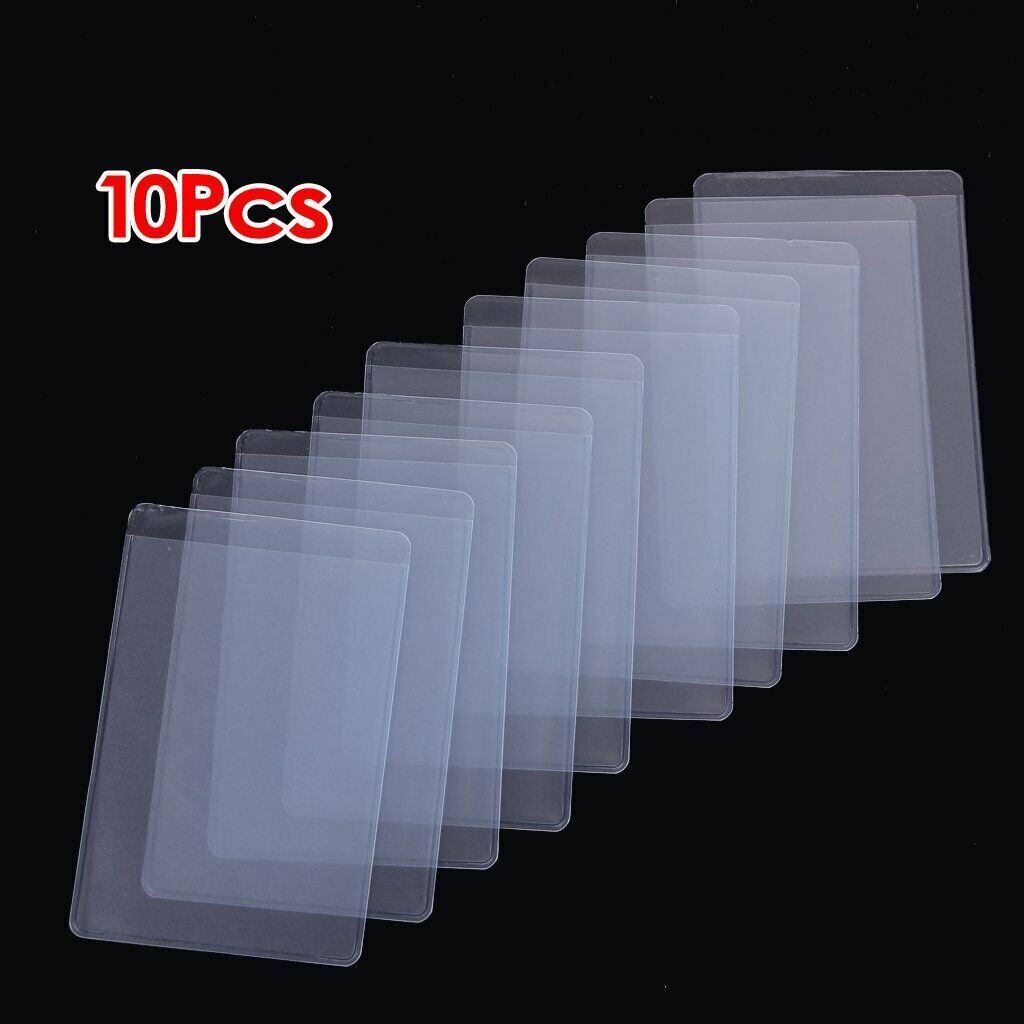 10Pcs Soft Clear Plastic Card Sleeves Protectors, for ID Cards