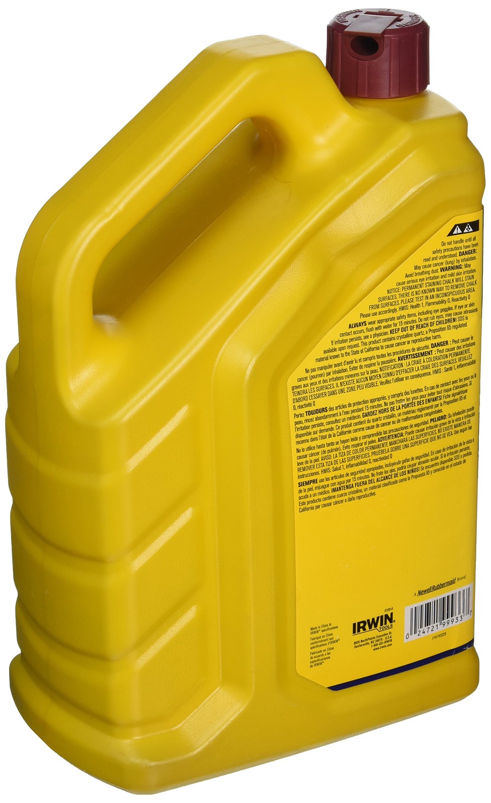 Irwin Tools IRWIN STRAIT-LINE Marking Chalk, Permanent Staining, Crimson Red...