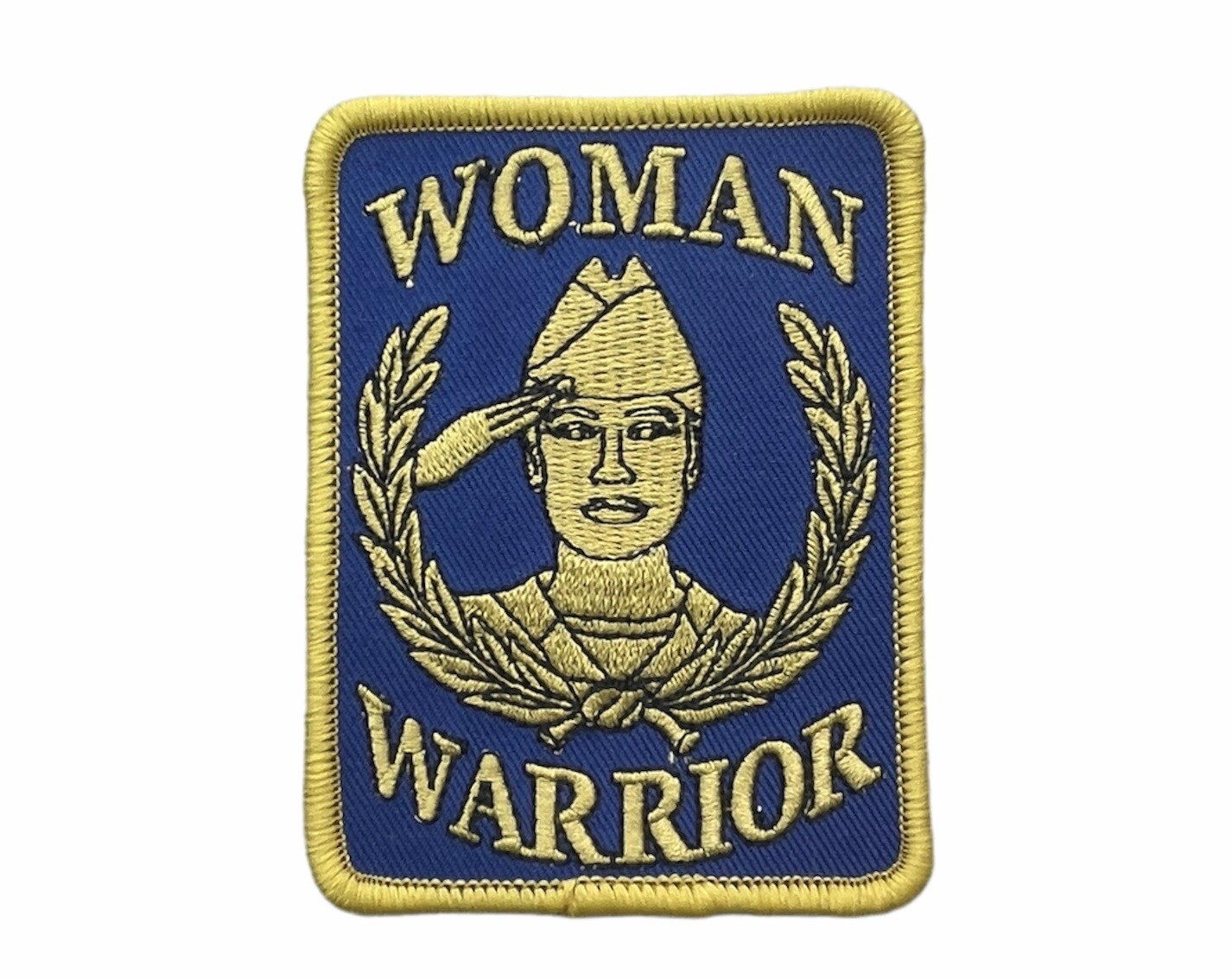 USA Military with Wreath Licensed Woman Warrior 3.5 inch Patch EE5365 F7D3N