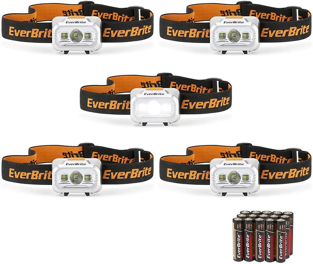 5PCS ‎150LM LED Headlamp 4 Light Modes Headlight Pivoting Head Torch Work Light