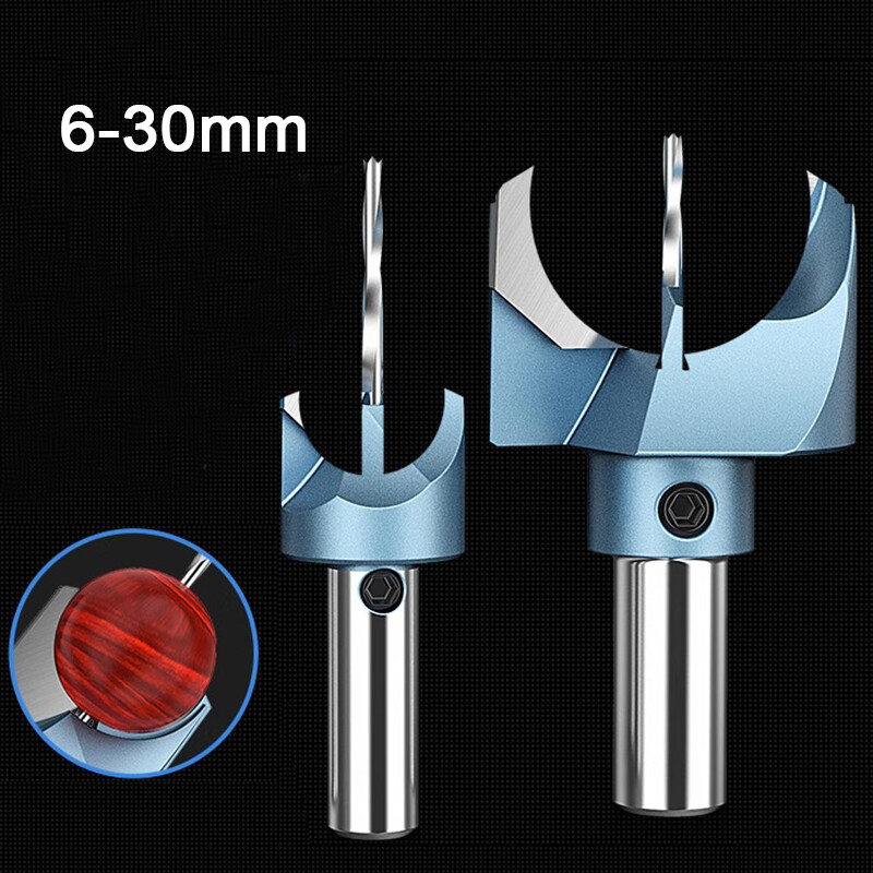 Wooden Bead Making Drill Bit Set Cutter Kit Milling Buddha Beads Maker 6-30mm