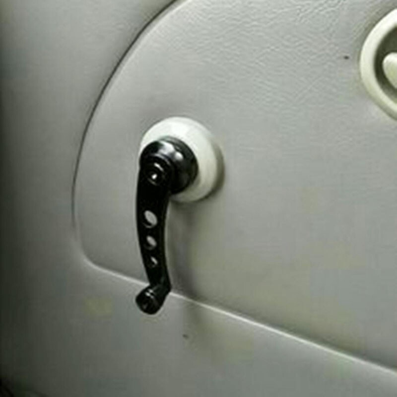 Set Black Window Winder Crank Car Manual Door Handle For Honda Civic 1984-2000