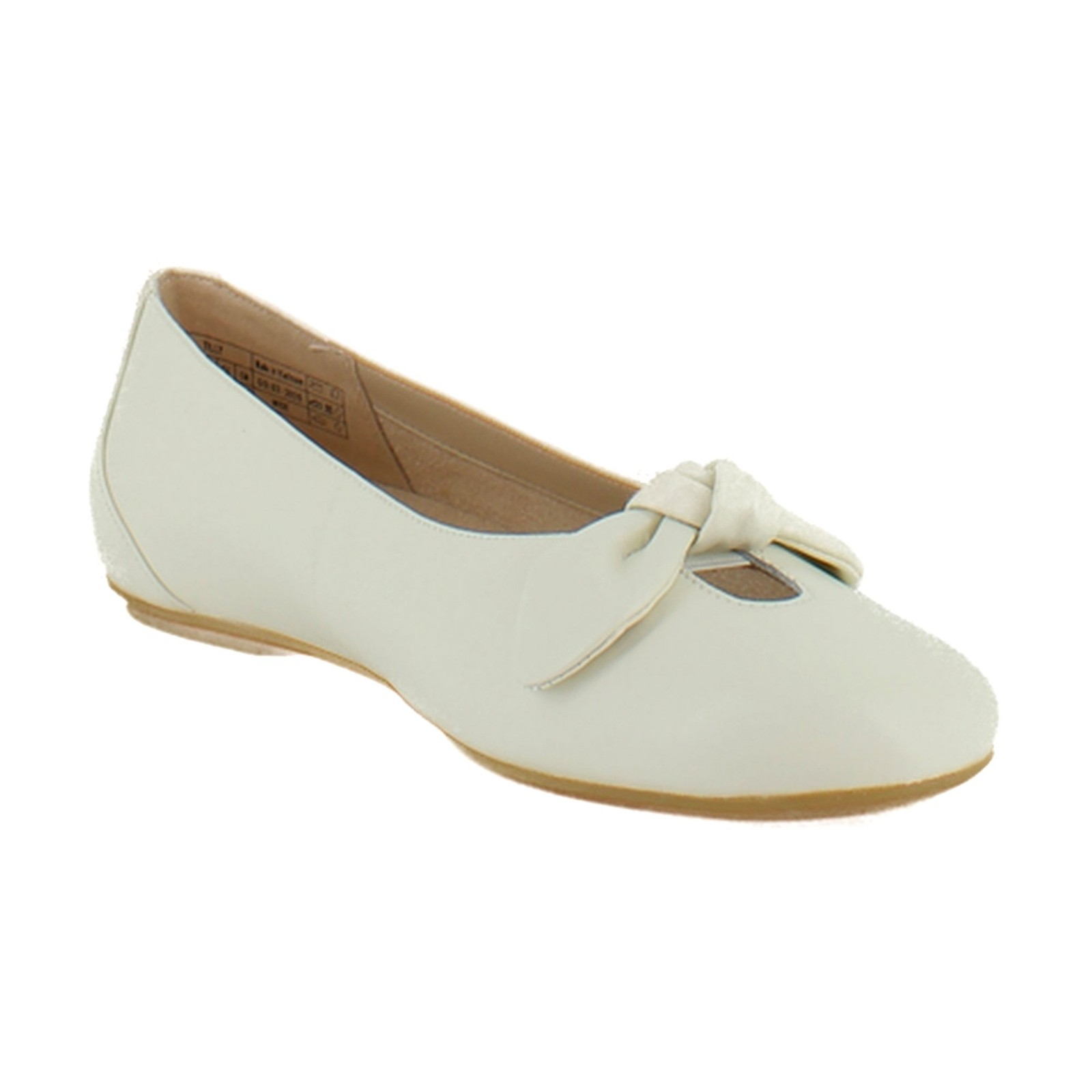 Vionic Tilly Womens Flats Ivory Leather