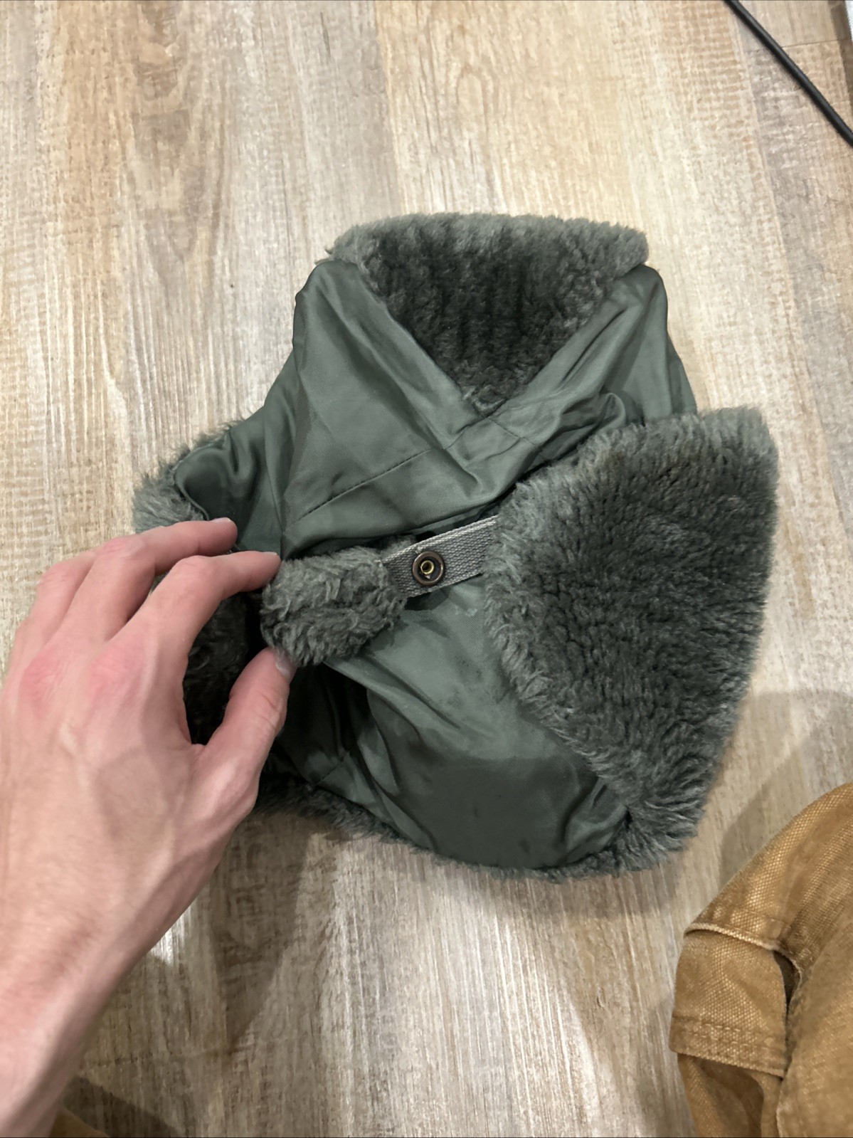 Military Helmet (hat) Flyer's, Winter B-9B USAF Size Medium