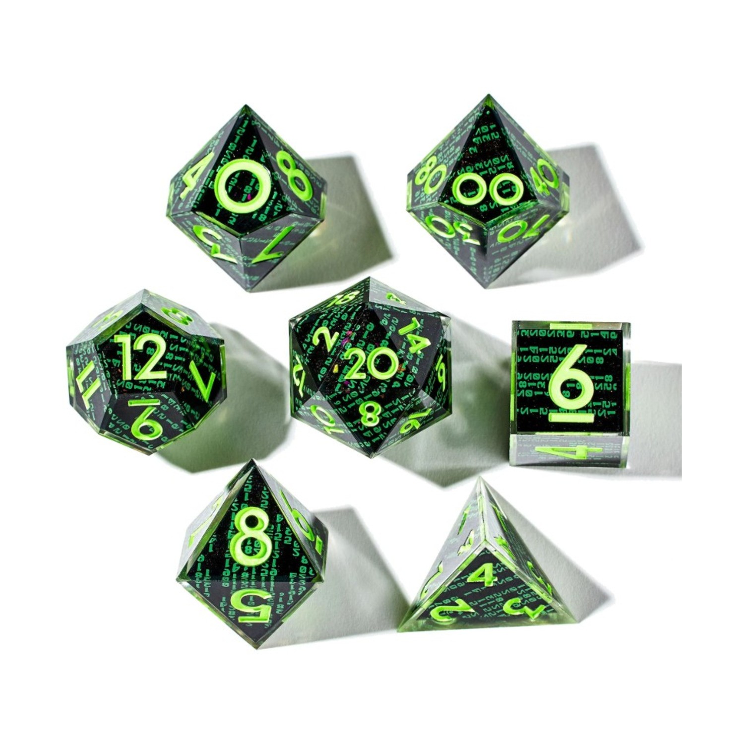 Dispel Dice & Supplies Poly Set - Coderain (7) New