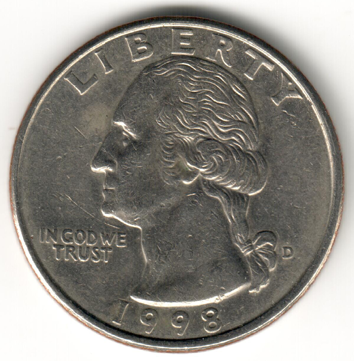 USA - 1998D - Heraldic Eagle Washington ¼ $