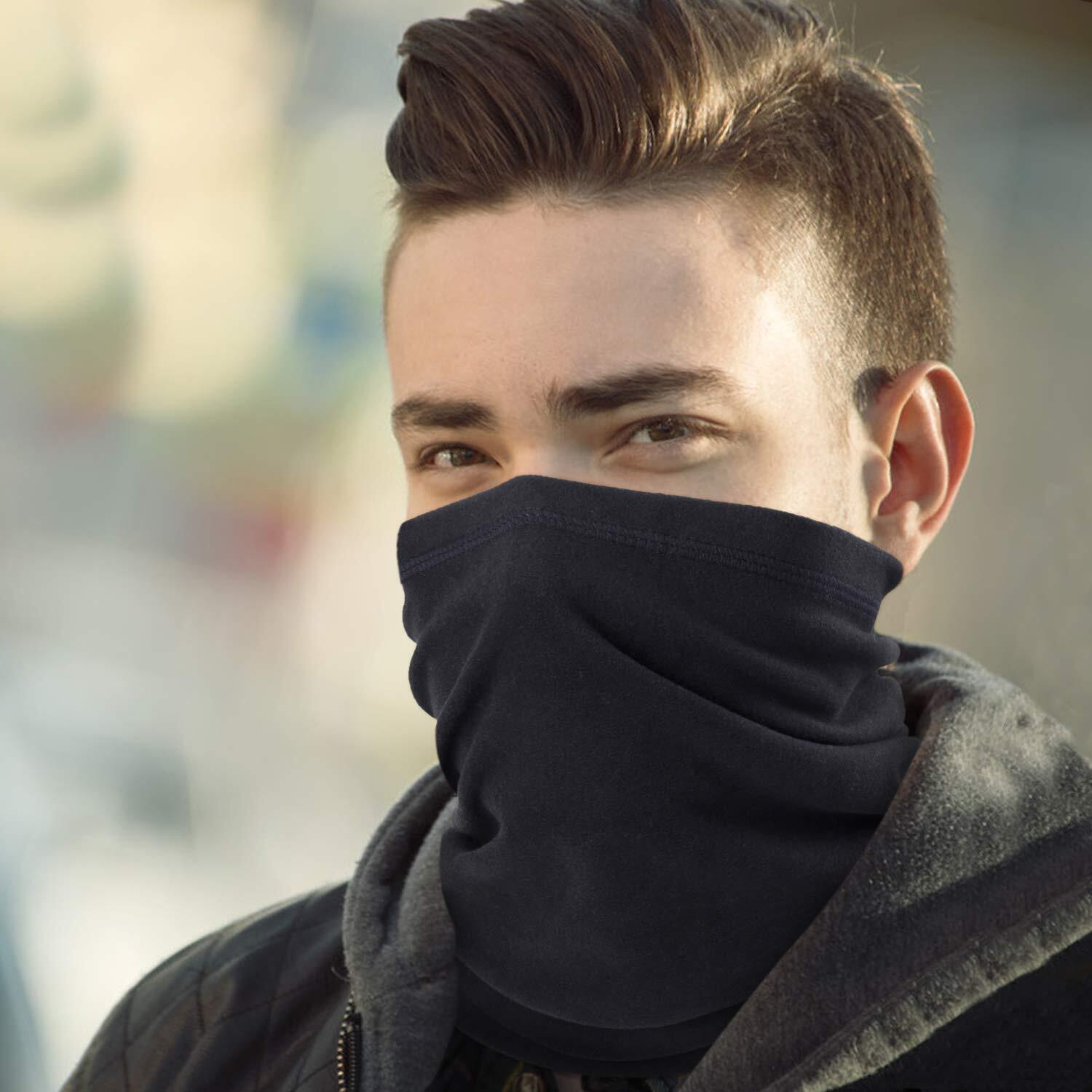 Warmer Fleece Neck Gaiter for Cold Weather Face Mask Snowboard Scarf Skiing Hats