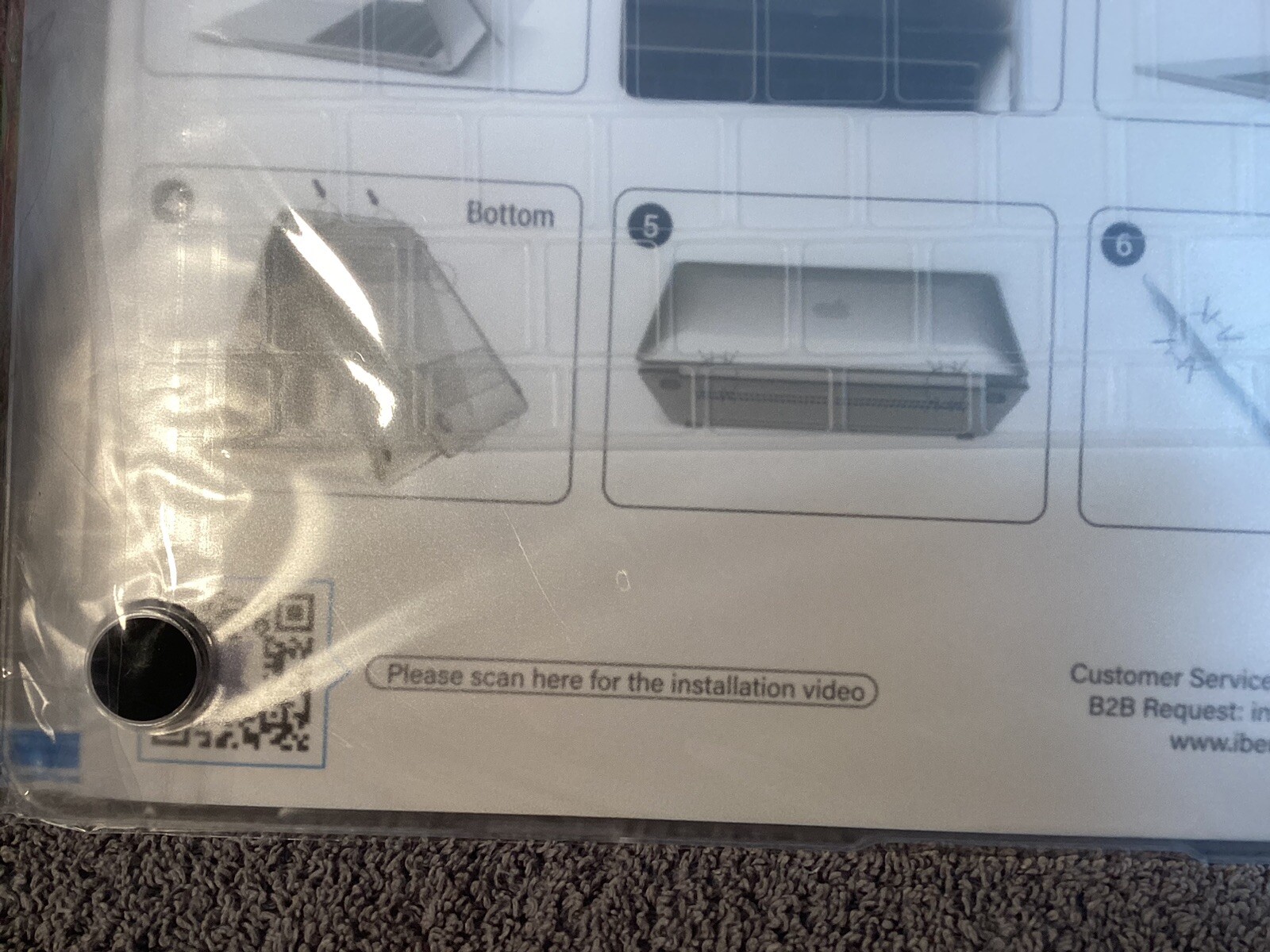 Benzer clear case cover for Macbook Air 13" with installation guide