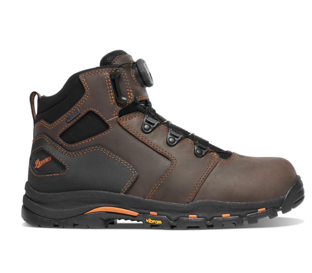 Danner Vicious BOA Men's, 4.5" Brown/Orange Composite Toe (NMT) (NOT SHIP TO CA-