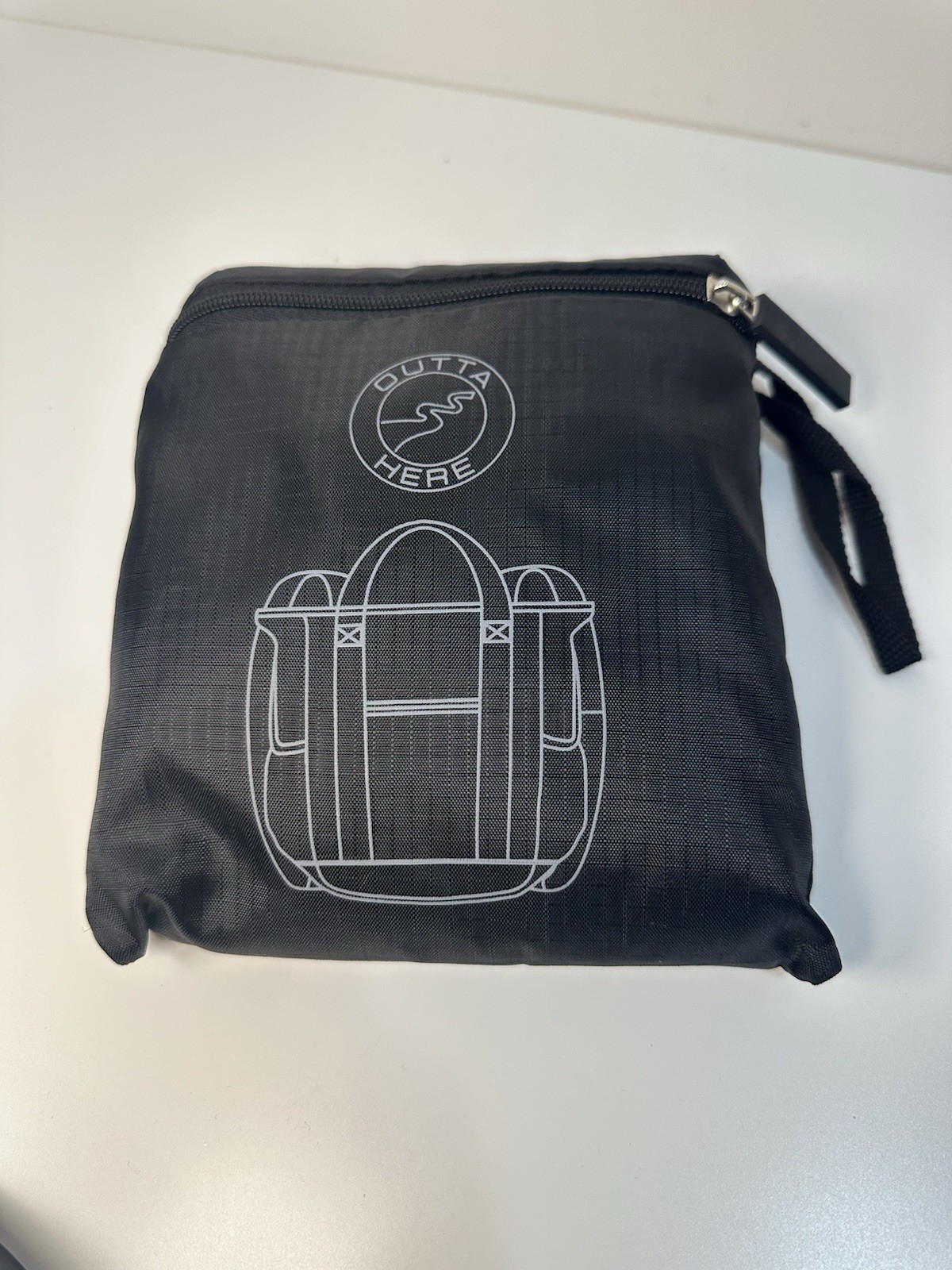 Outta Here Foldable Travel Bag Pack Compact Black Water Resistant Brand New Hike