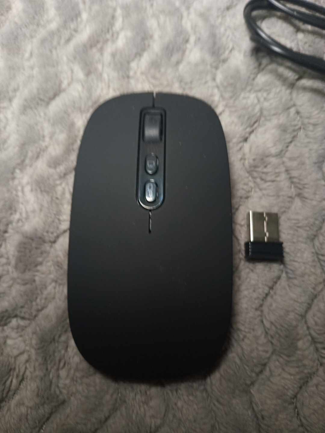 RAPIQUE Bluetooth Wireless Mouse Rechargeable Multi-DeviceTri-Mode, Black