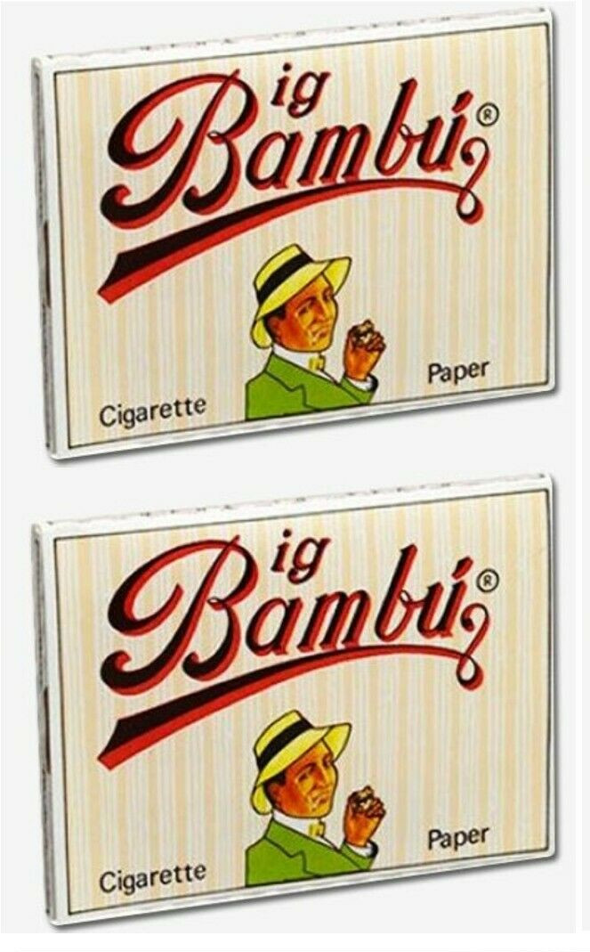 2x Bambu Rolling Papers Authentic Big Bambu Classic Papers 33/Lvs *USA Shipped*!