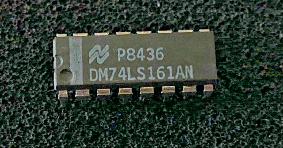National DM74LS161AN synchronous 4-bit counters Integrated Circuit
