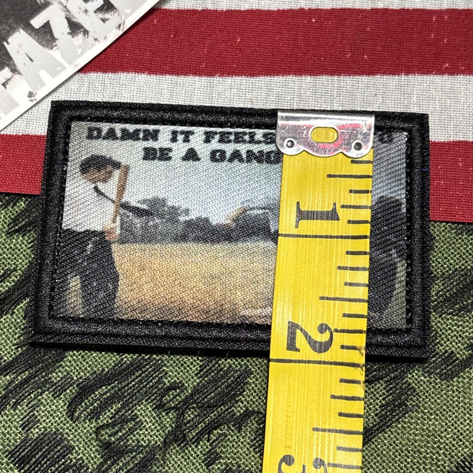 Office Space Fax Machine Destruction Tactical Hook Loop Patch High Quality 2x3”