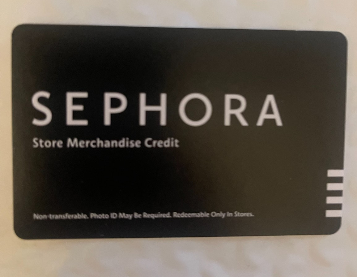 $125.15 store value - Sephora Beauty Gift Physical Gift Card No Expiration
