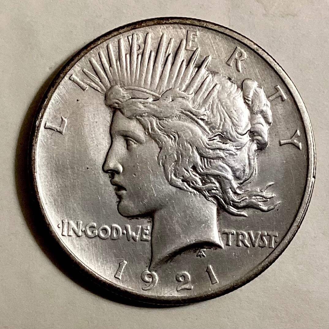1921 Peace Silver Dollar  cd