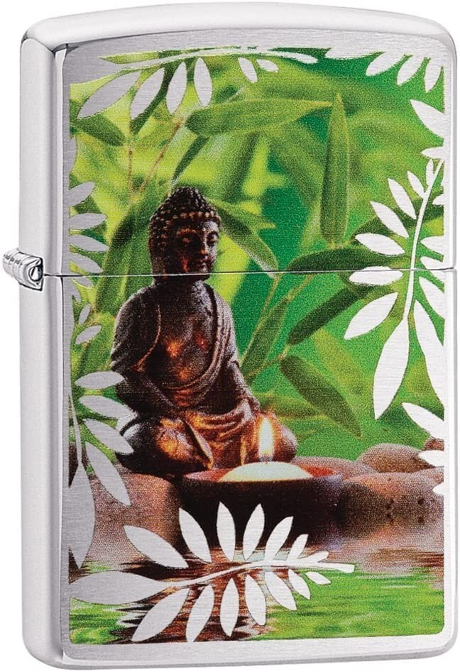 Zippo Buddha Brushed Chrome 29058