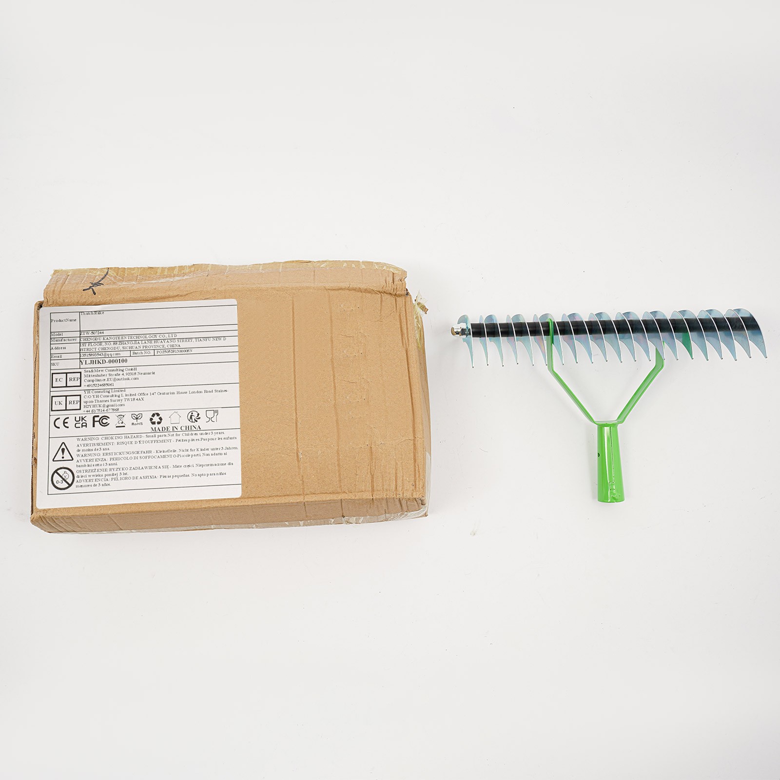 Thatch Rake Head Versatile Grass Grooming Rake Head for Cleaning Dead Grass