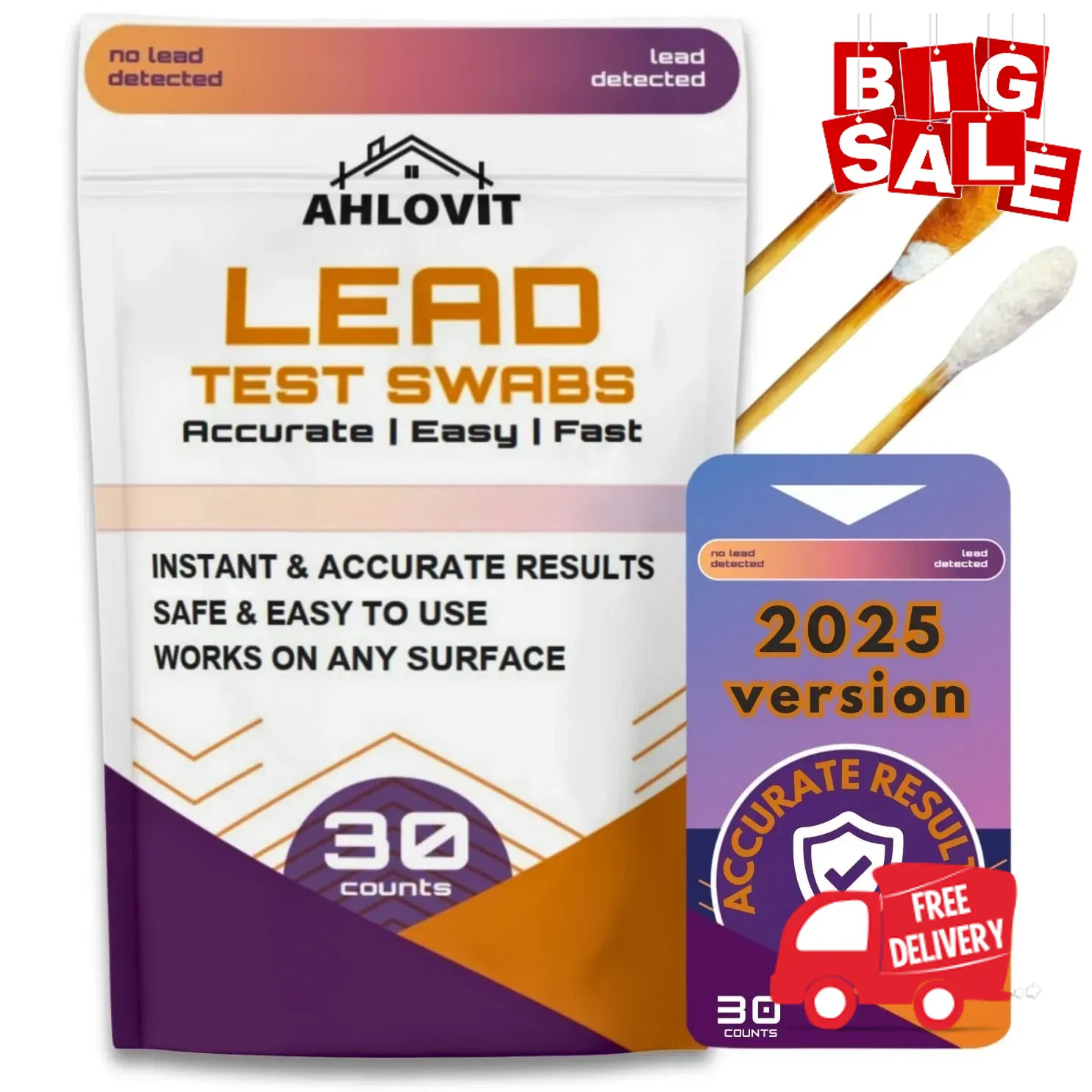 [30 pcs] Lead Test Kit – Fast and Accurate Lead Paint Test Kit for Home – Lea