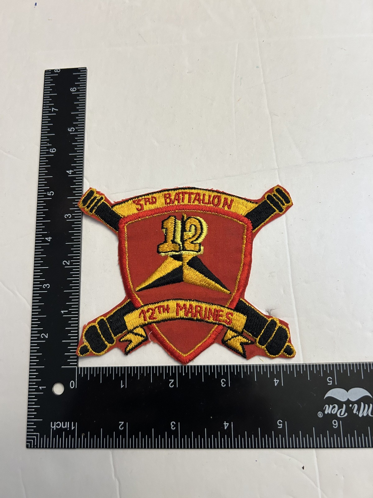 MH1237 Repro USMC Vietnam War Unit Patch 3rd Battalion IR46A