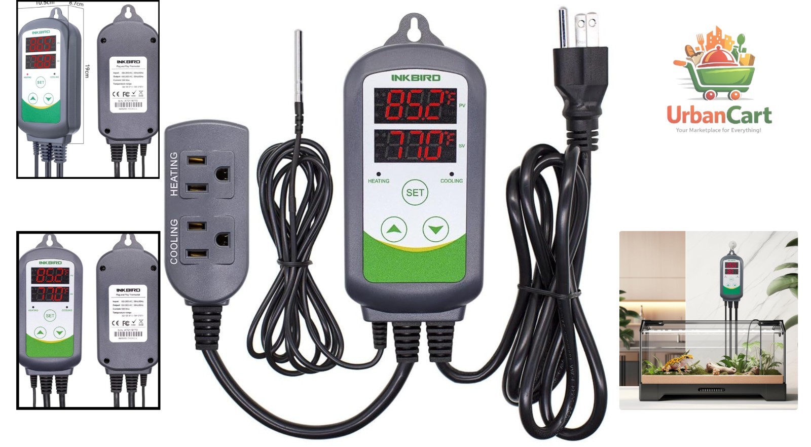 User-Friendly ITC-308 Temperature Controller – Ideal for Fermenting & Plants