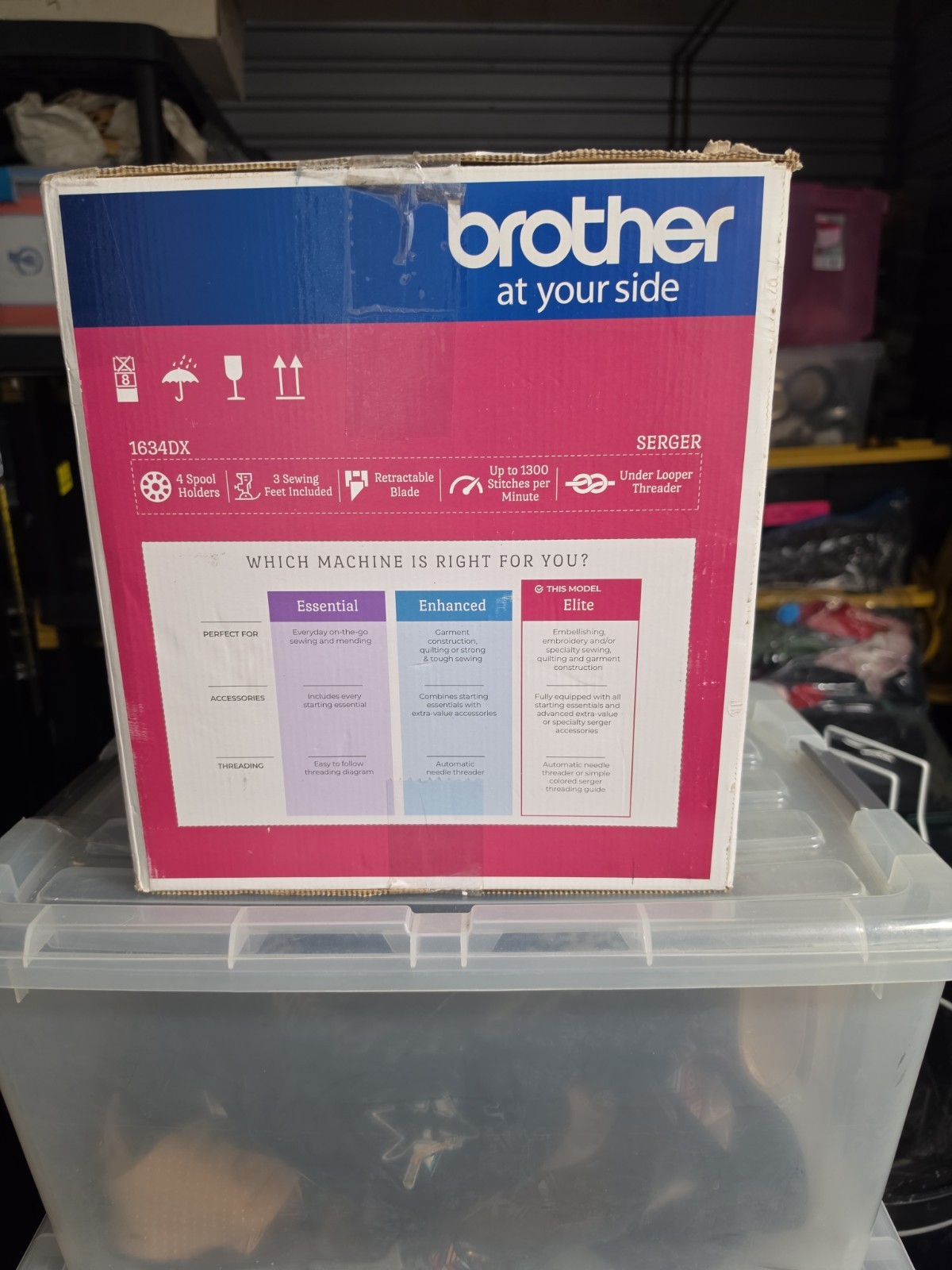 NIB Elite Model Brother 1034DX 3/4 Thread Serger Machine