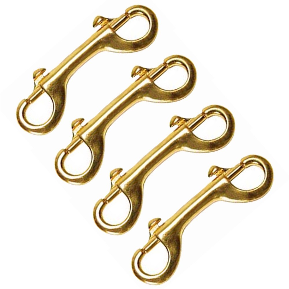 4 3/4 in Hilason Double Ended Bolt Snap Solid Brass Pack Of