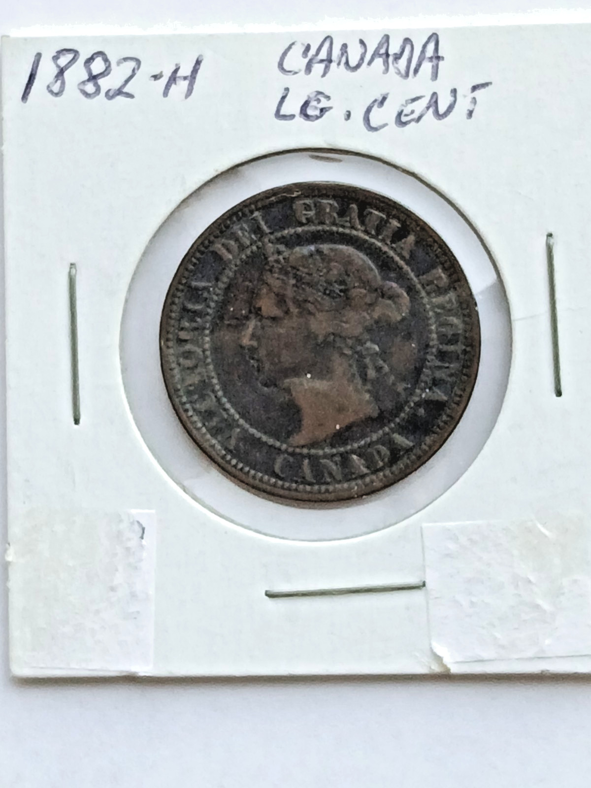 1882 H large one cent Victoria Regina Canada coin