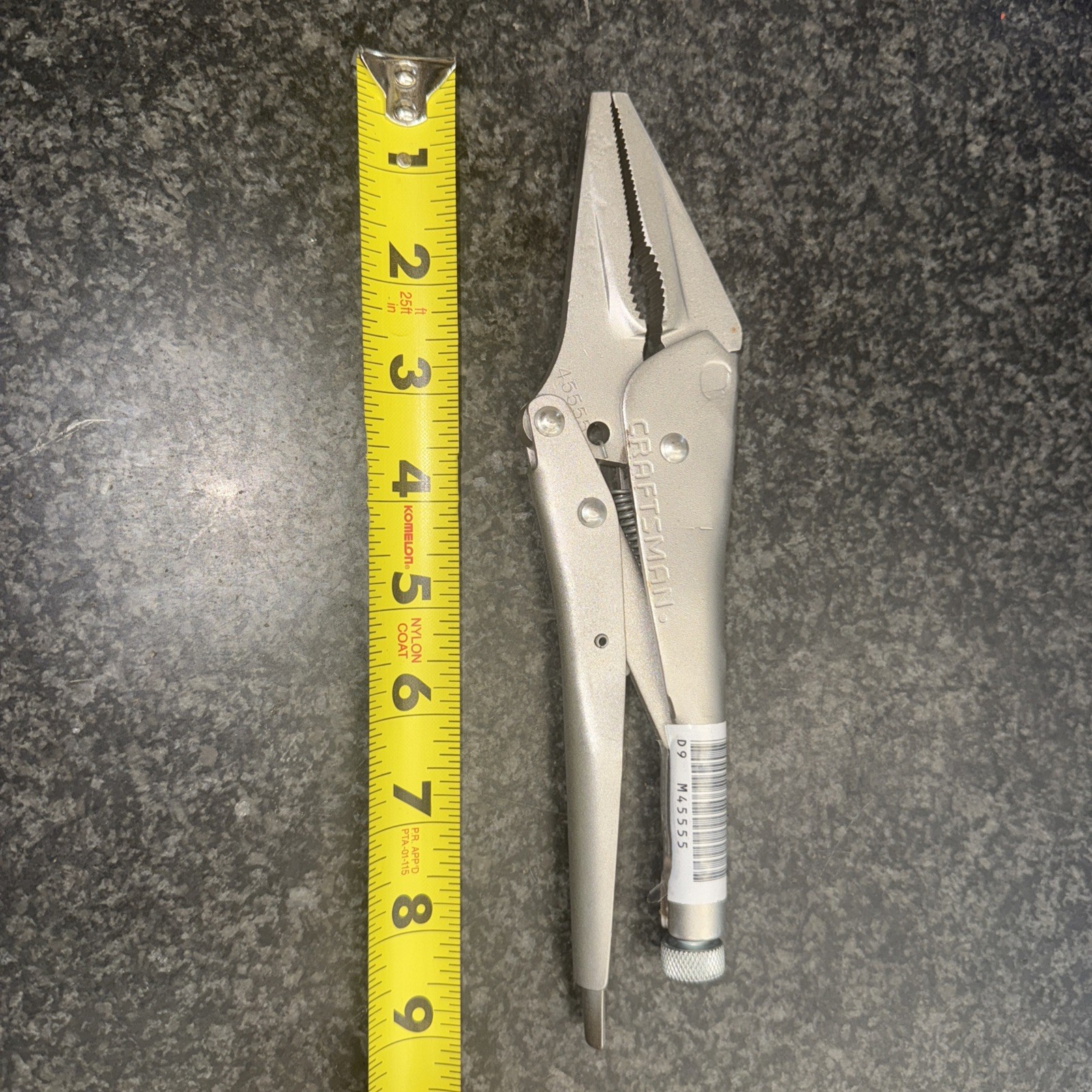 CRAFTSMAN 45555 Needle Nose 9” Locking Pliers MADE IN USA