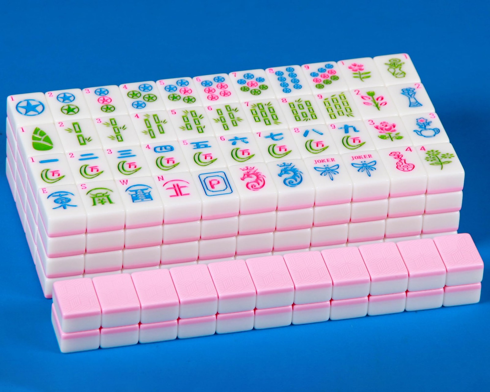 American Mahjong Set Pink 166 Tile 1.2-inch American...