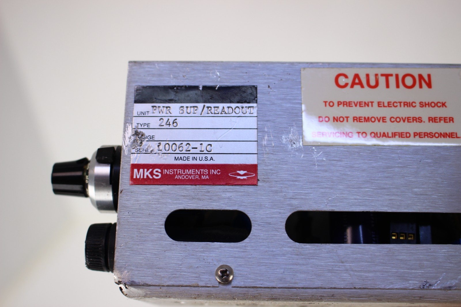 MKS Model 246 Single Channel Mass Flow Controller MFC Power Suppy Readout AS-IS