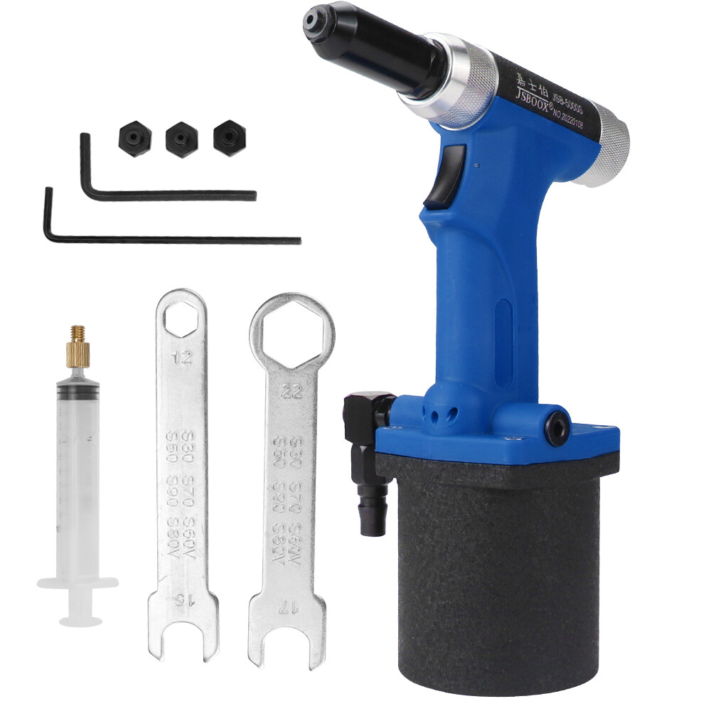 NEW Pneumatic Air Hydraulic Rivet Gun Riveter Riveting Tool 3.2-4.8mm Hand Tool
