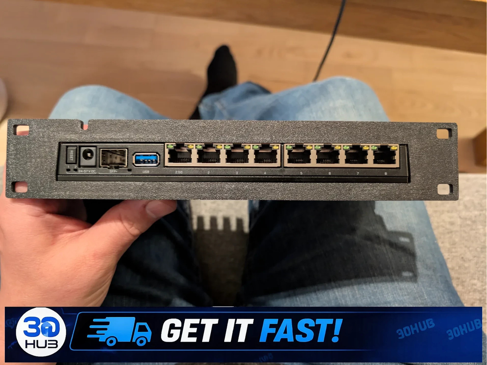 MikroTik RB5009 10" Rack Mount Bracket - LANBERG Cabinet
