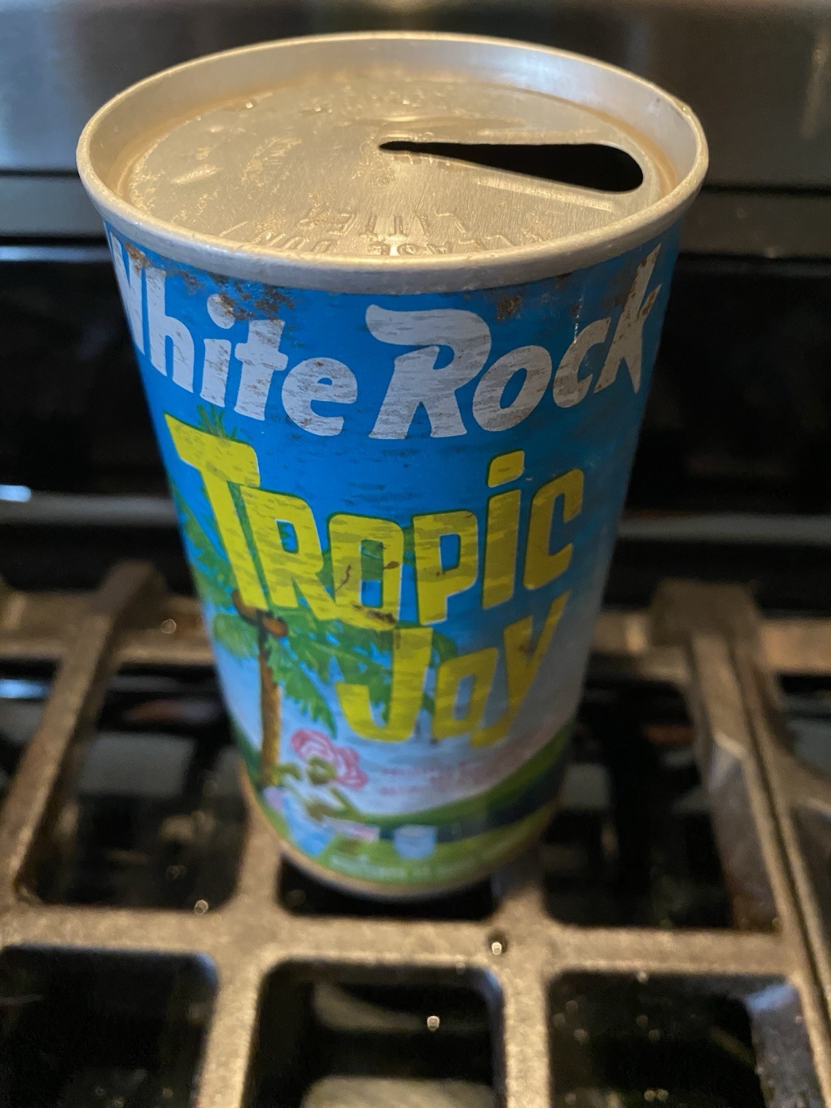 WHITE ROCK TROPIC🌴 JOY PULL TAB STEEL WIDE SEAM CAN