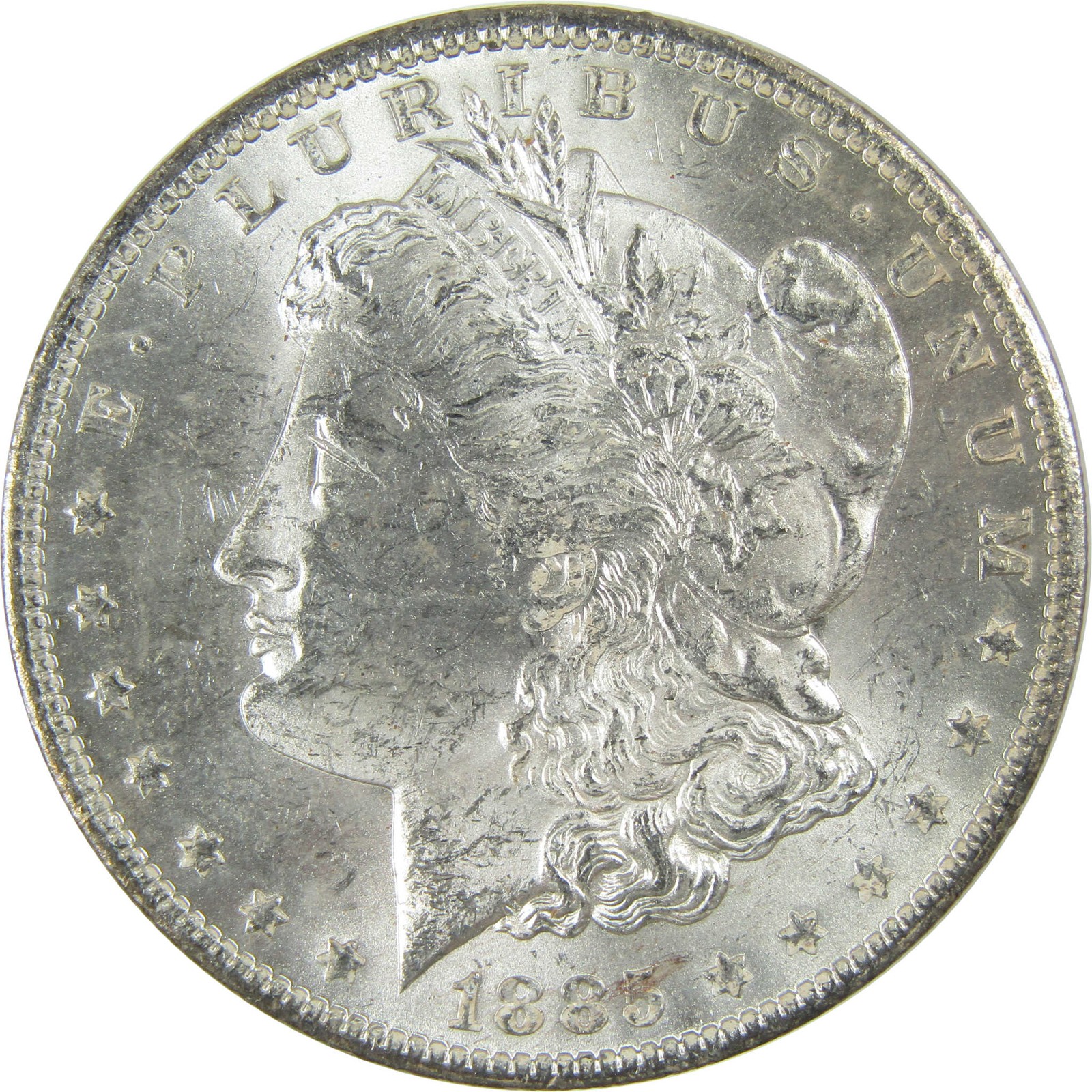 1885 O Morgan Silver Dollar Uncirculated Mint State $1 Coin SKU:I27479