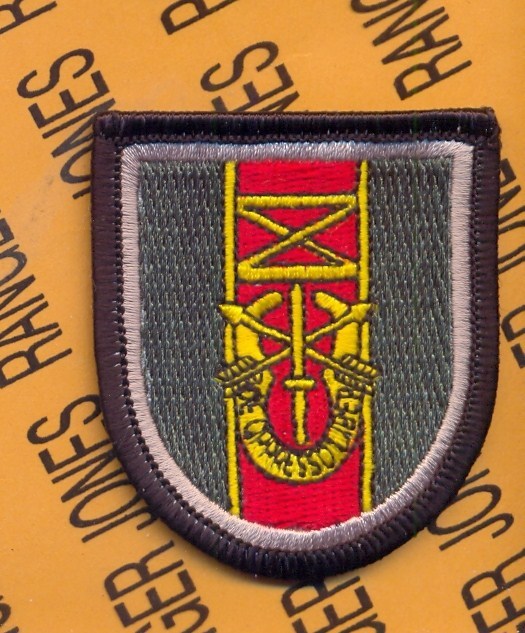 US Special Forces Airborne Association SFA w/DUI beret flash patch Type 6 #433