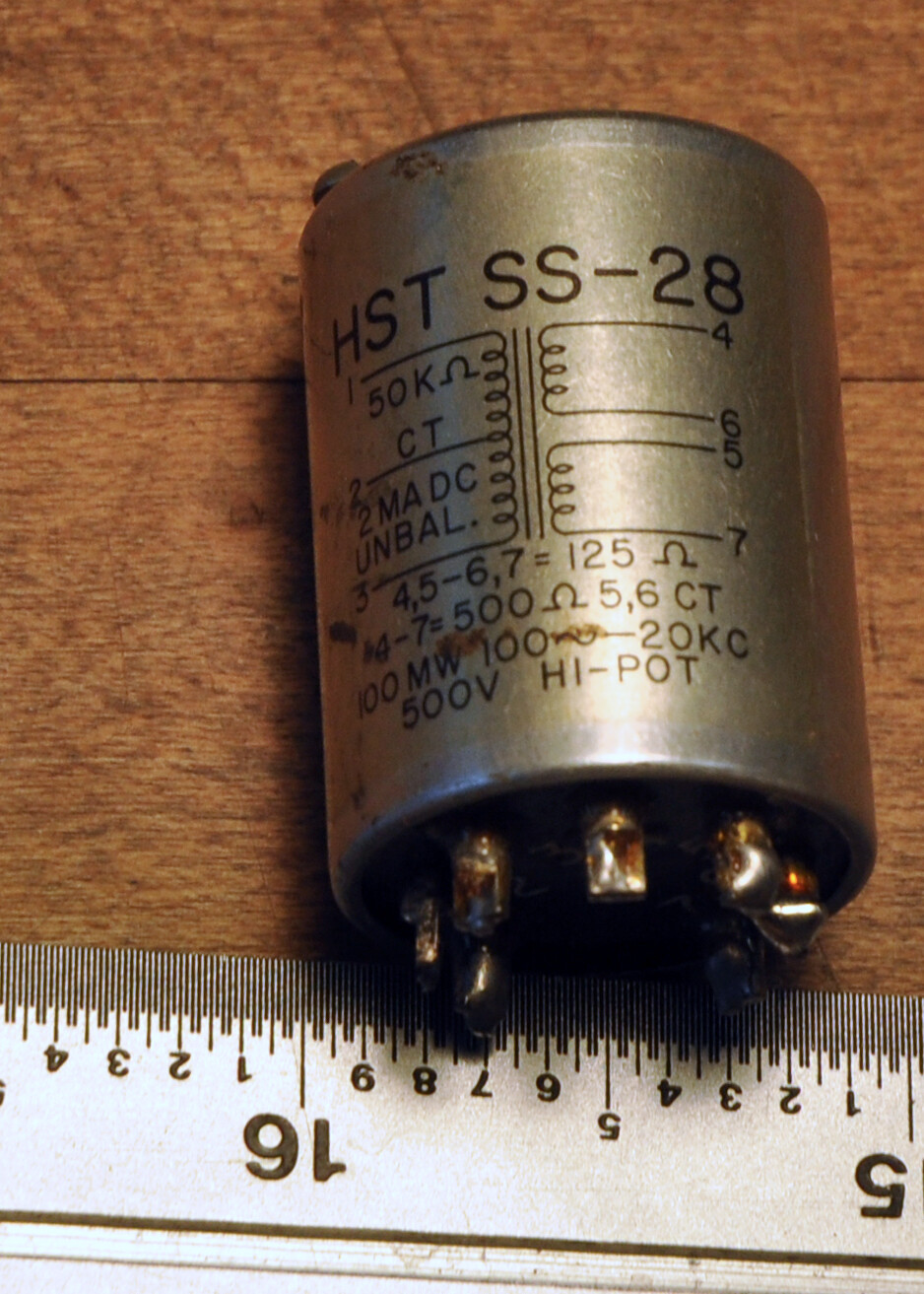 HST SS-28 vintage audio transformer, open box