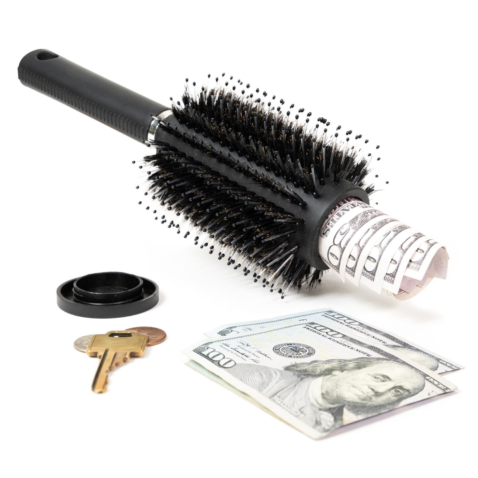 Real Hidden Inner Compartment Hair Brush Diversion Safe Stash Secret Container