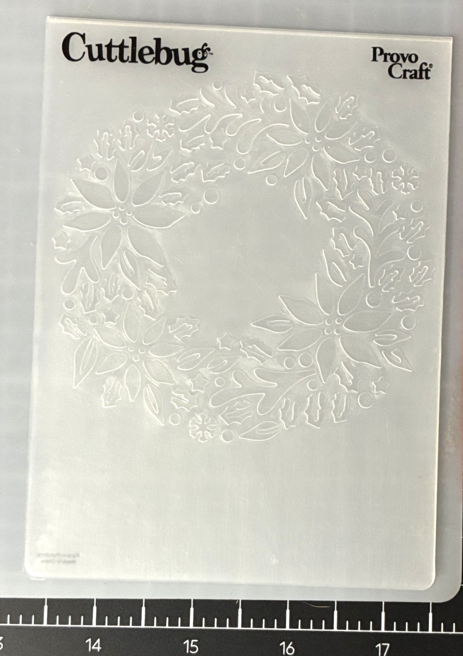 Cuttlebug Provo Craft Embossing Folder CHRISTMAS TREES, PUMPKIN SWIRL, SNOWFLAKE