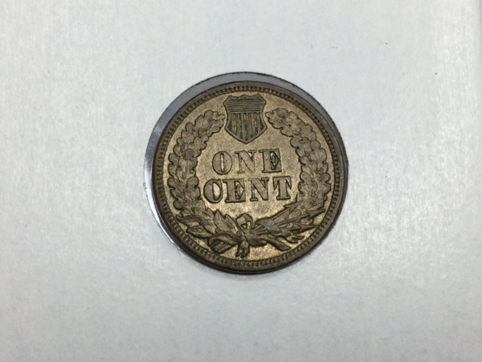 1863 Copper Nickel Cent in extremely fine/almost uncirculated