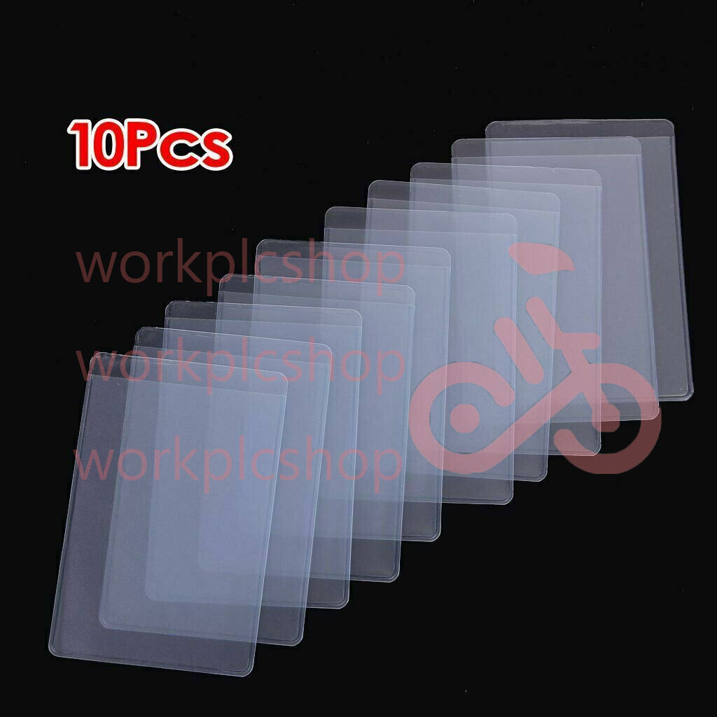 10Pcs Soft Clear Plastic Card Sleeves Protectors, for ID Cards