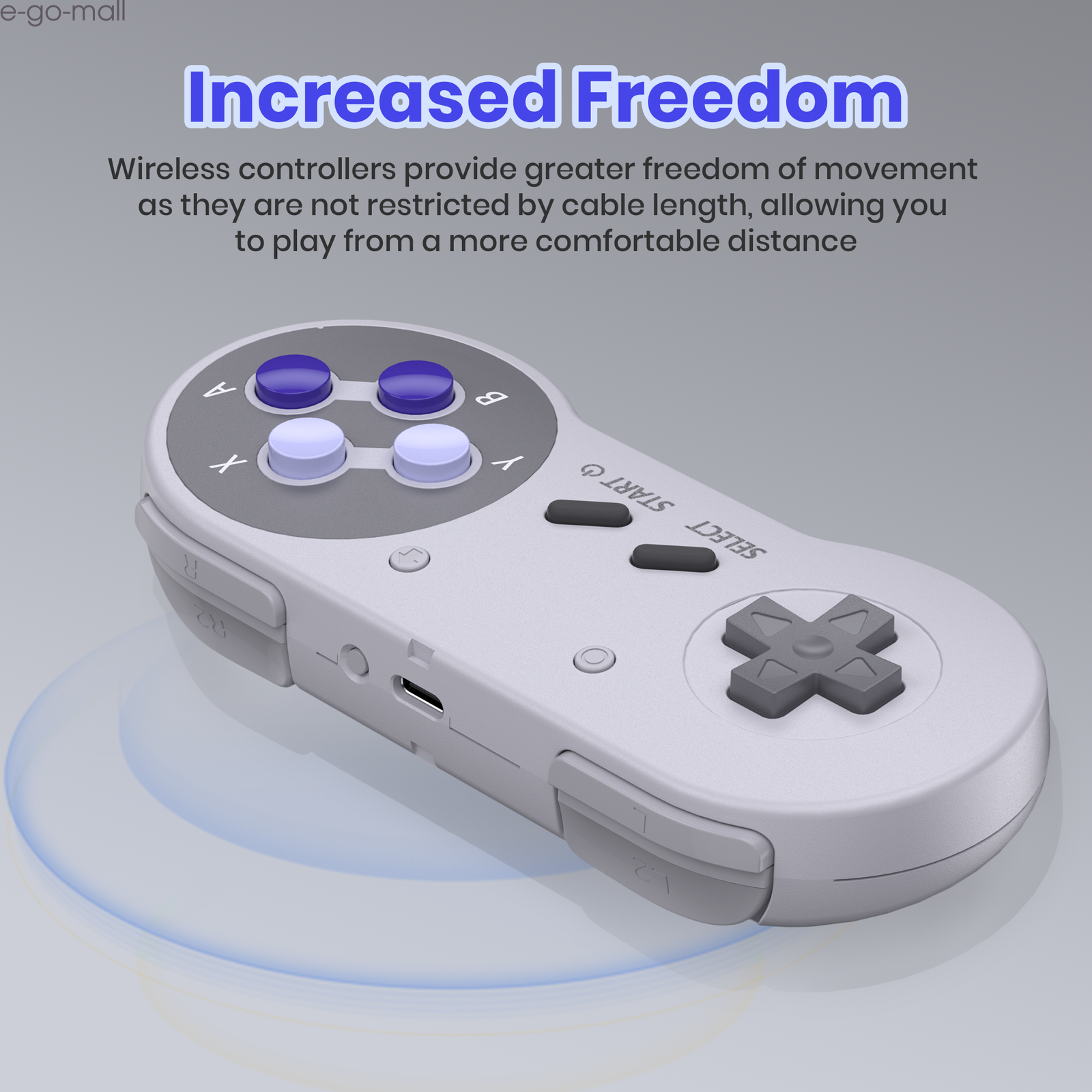 Wireless USB Super NES Controller for Nintendo Switch Online PC macOS Steam Deck
