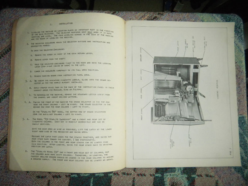 SMOKESHOP STARLIGHT CIGARETTE VENDOR manual