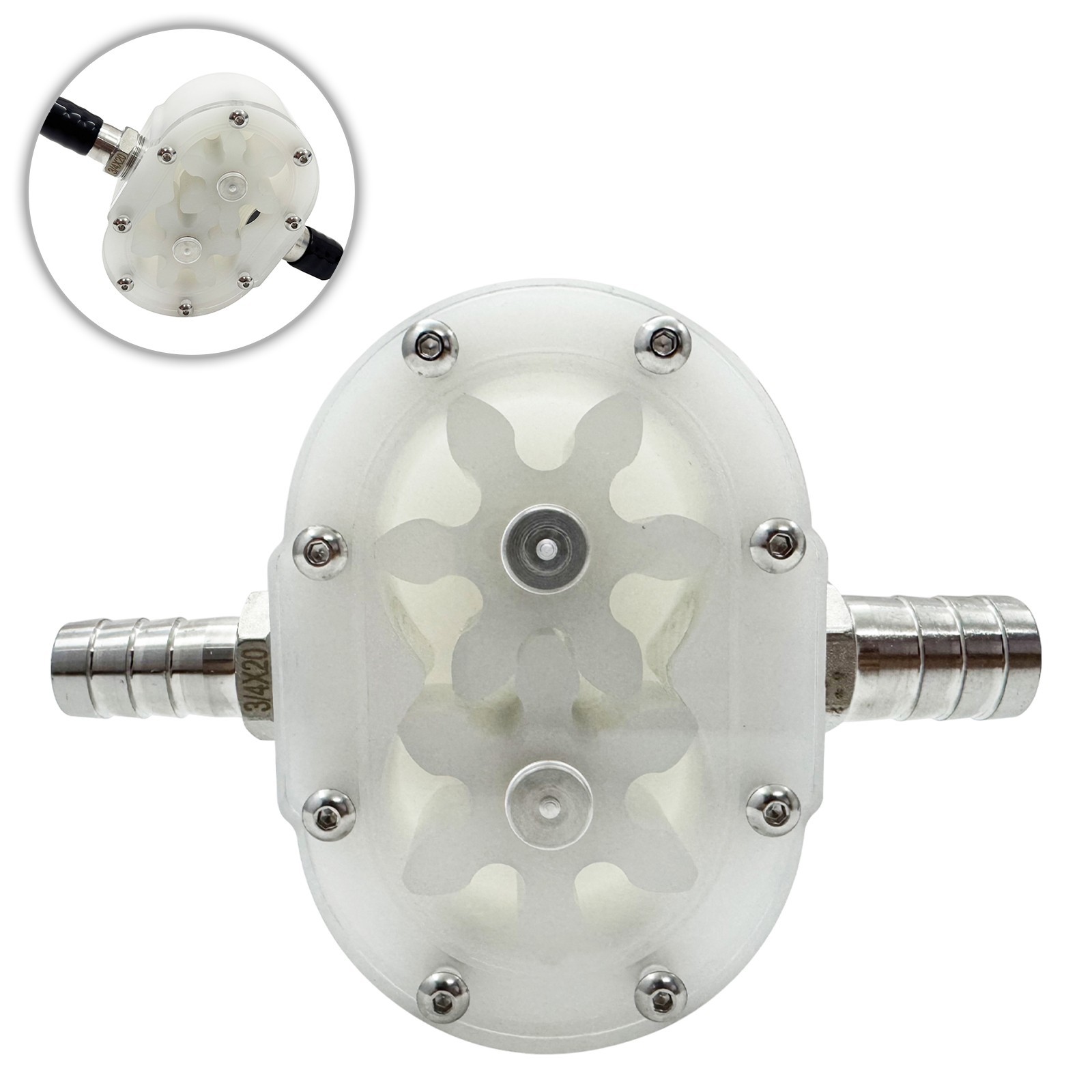 Gear Pump Head Filling Machine Part Viscous Liquid Honey Pump Transfer Pump Head