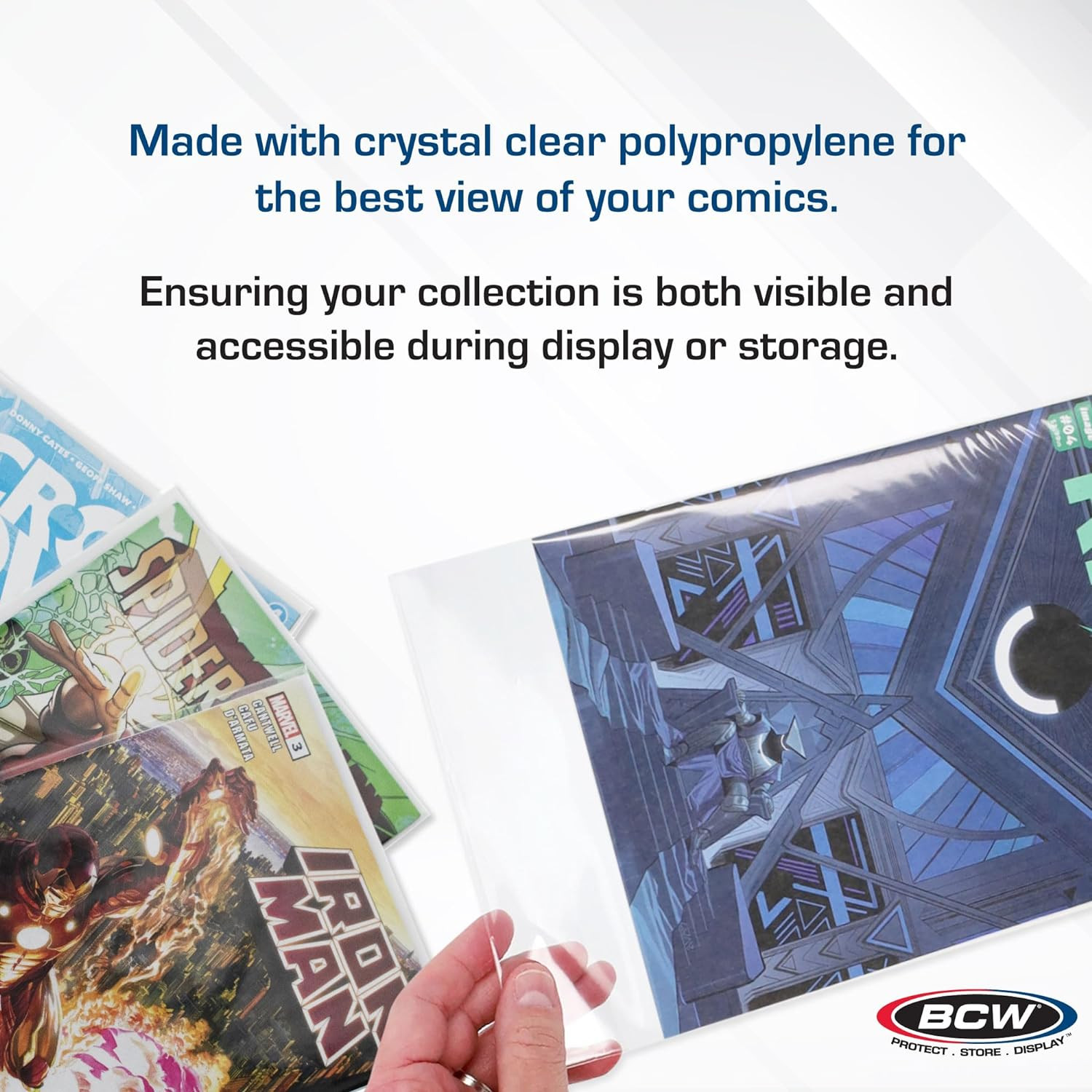 Thick Resealable Current/Modern Comic Bags - 100 Ct | Acid-Free Modern Comic